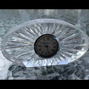 Waterford Crystal Oval Vintage Clock